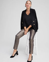 Chico's Clothing 3/4 Sleeve V-Neck Tee