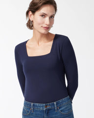 Chico's Clothing Touch of Cool™ Square Neck Tee