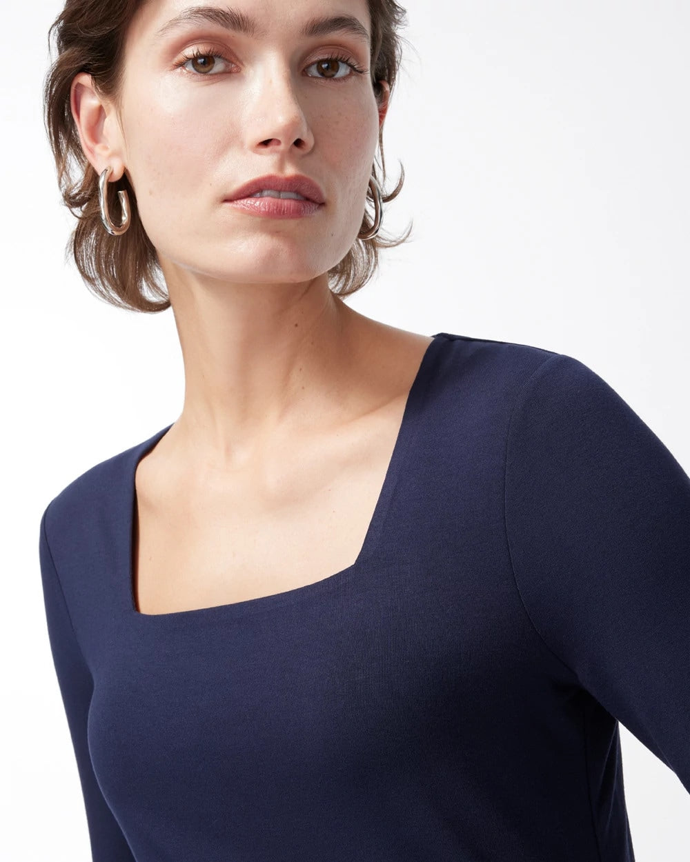 Chico's Clothing Touch of Cool™ Square Neck Tee