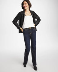 Chico's Clothing Pima Blanket Stitch Square Neck Tank