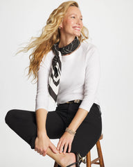Chico's Clothing Pima 3/4 Sleeve Tee