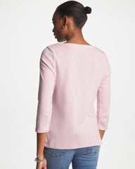 Chico's Clothing Pima 3/4 Sleeve Tee