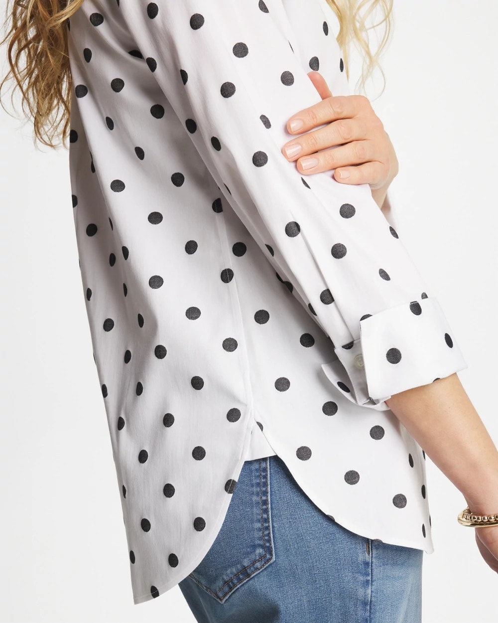 Chico's Clothing No Iron™ Stretch Perfect Dots Shirt
