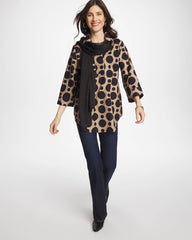 Chico's Clothing No Iron™ Stretch Global Dots Popover Tunic