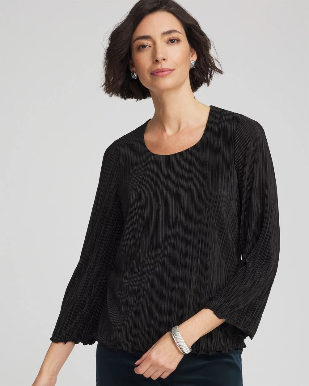 Chico's Clothing Bodre Flare Sleeve Top