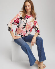 Chico's Clothing Textured Tapered Dolman Top