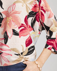 Chico's Clothing Textured Tapered Dolman Top