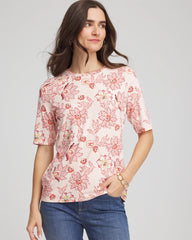 Chico's Clothing Elbow Sleeve Tee