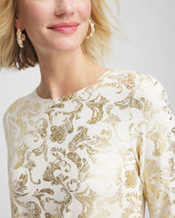 Chico's Clothing Touch of Cool™ Foiled Layering Tee