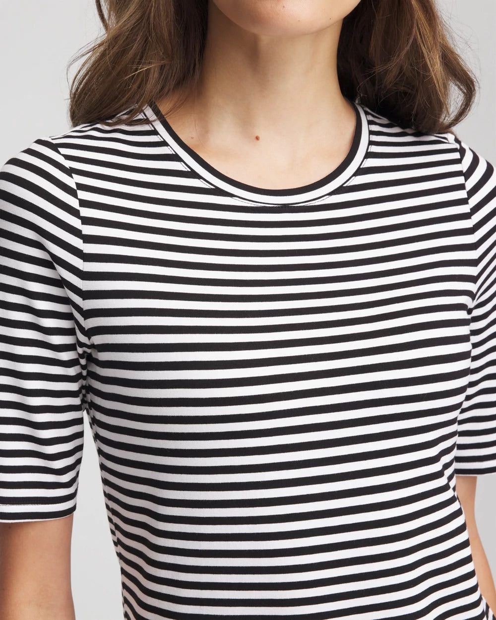 Chico's Clothing Touch of Cool™ Elbow-Sleeve Tee