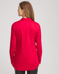Chico's Clothing No Iron™ Peplum Pleated Shirt