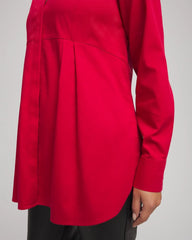 Chico's Clothing No Iron™ Peplum Pleated Shirt