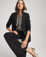 Chico's Clothing Clip-Dot Tie-Front Blouse