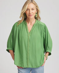 Chico's Clothing Braided Batwing Blouse