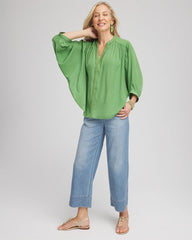 Chico's Clothing Braided Batwing Blouse