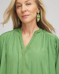 Chico's Clothing Braided Batwing Blouse