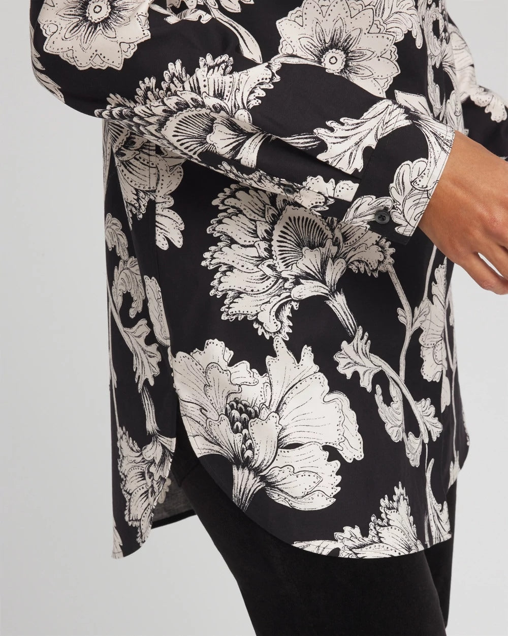 Chico's Clothing No Iron™ Bryne Bloom Stretch Tunic