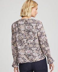 Chico's Clothing Bloom Crinkle Bodre Top