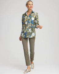 Chico's Clothing No Iron™ Printed Sateen Shirt