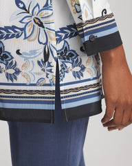 Chico's Clothing Travelers™ Collection Paisley Mesh Shirt Jacket