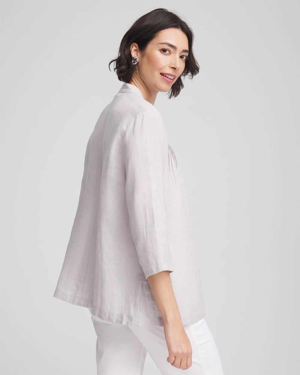 Chico's Clothing Embellished Linen Kurta Tunic
