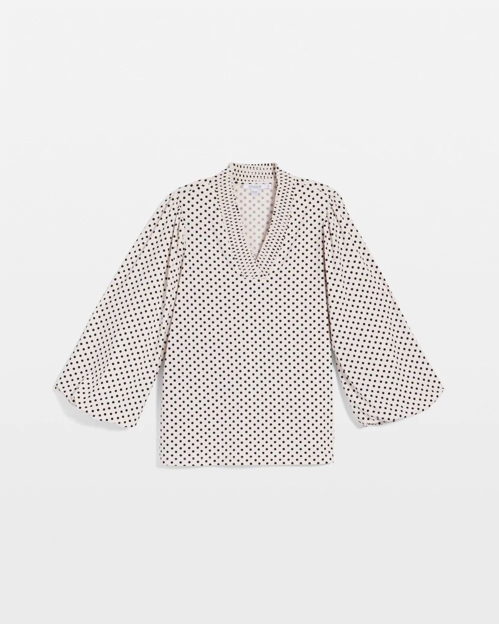 Chico's Clothing Bubble-Sleeve Smocked Top