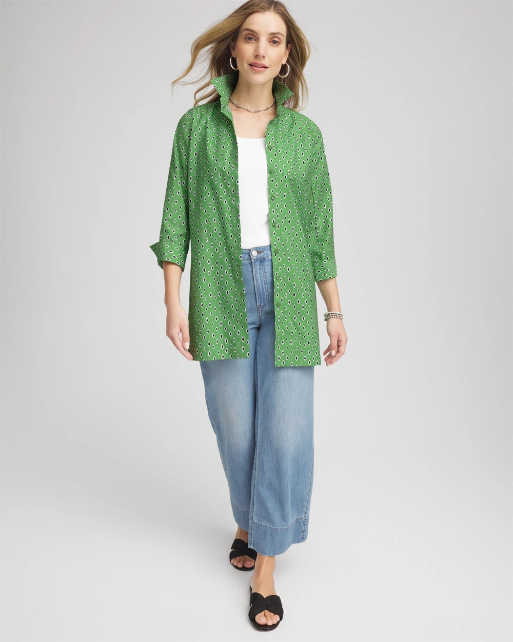 Chico's Clothing No Iron™ Geo-Print Tunic