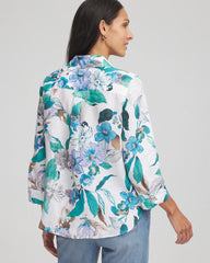 Chico's Clothing No Iron™ Floral Linen Shirt