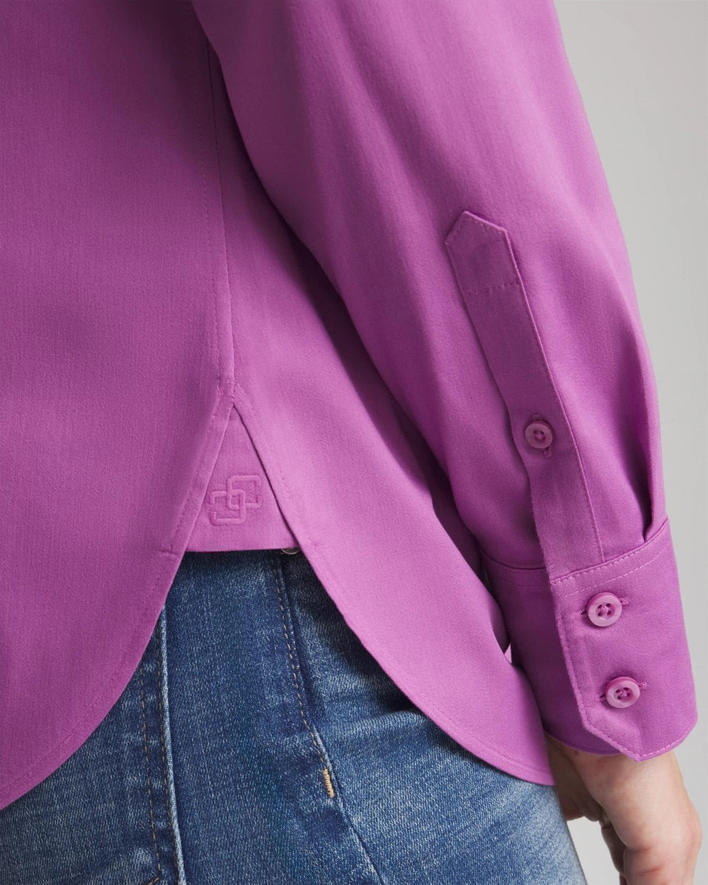 Chico's Clothing No Iron™ Stretch-Sateen Shirt