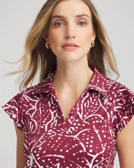 Chico's Clothing Zenergy® UPF Printed Polo Top