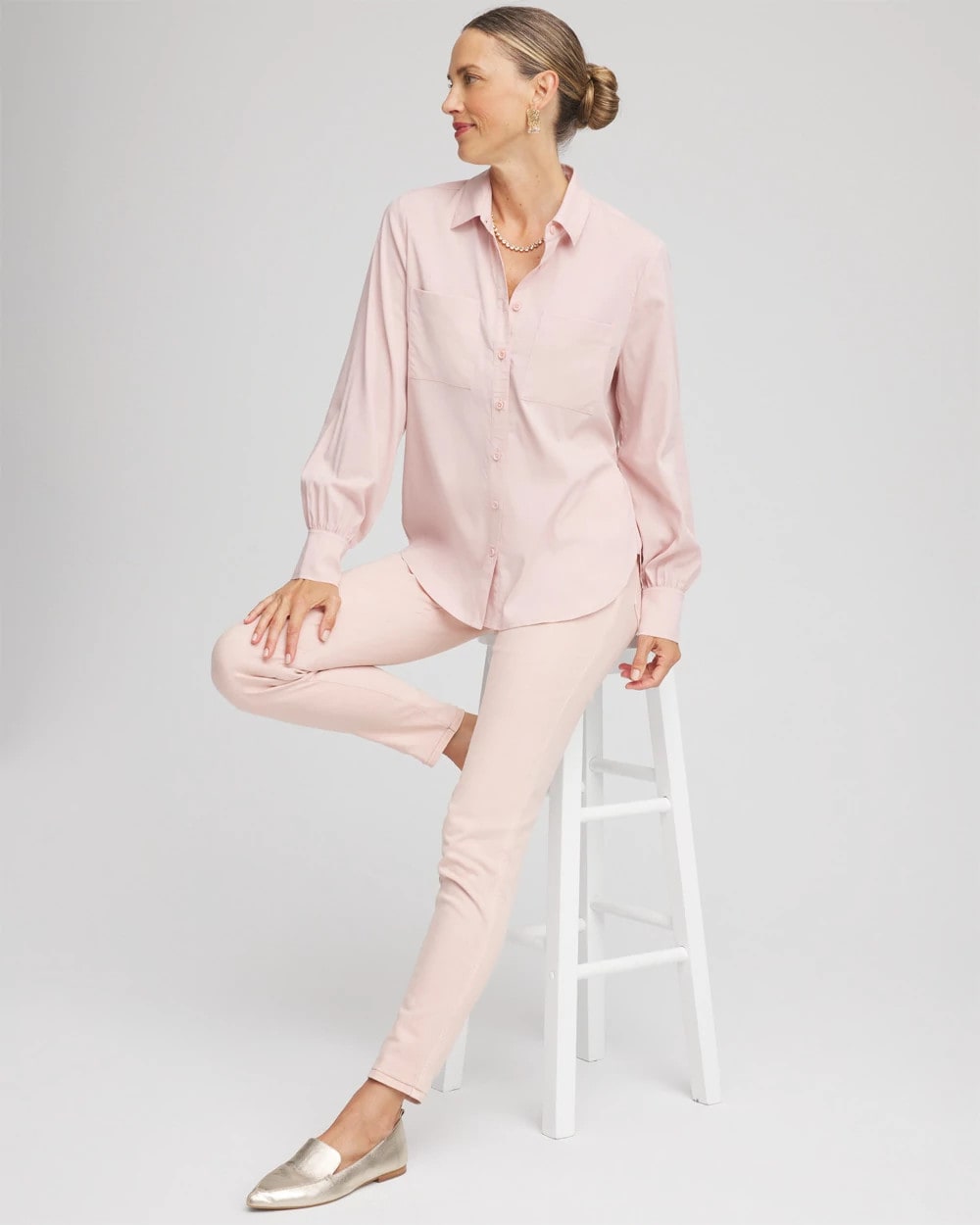 Chico's Clothing Classic-Fit Collared Shirt