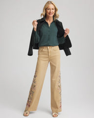 Chico's Clothing Classic-Fit Collared Shirt