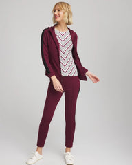Chico's Clothing Zenergy® Soft Brushed Striped Top