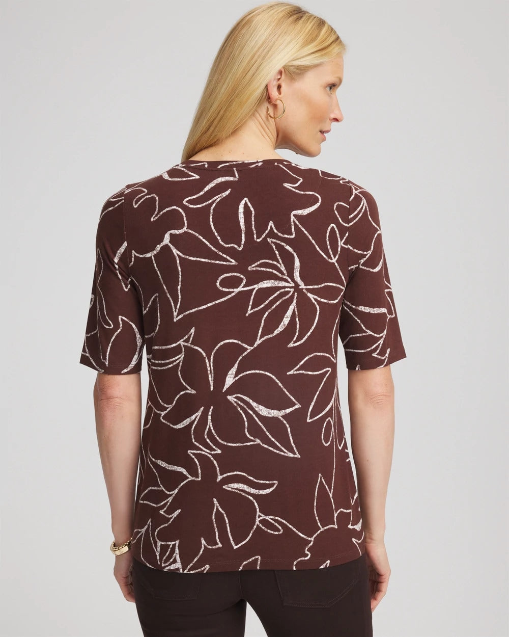 Chico's Clothing Touch of Cool™ Elbow-Sleeve Perfect Tee