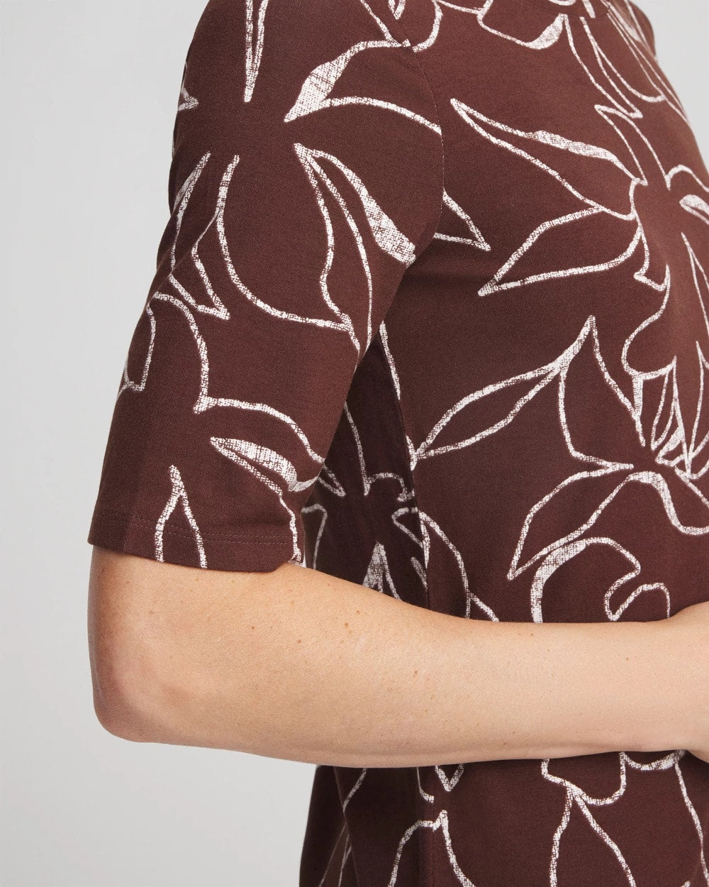 Chico's Clothing Touch of Cool™ Elbow-Sleeve Perfect Tee