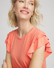 Chico's Clothing Touch of Cool™ Flutter Sleeve Tee