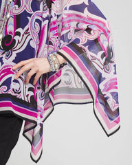 Chico's Clothing Travelers™ Paisley Chiffon Layered Top