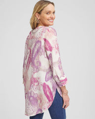 Chico's Clothing No Iron™ Multi Paisley Linen Tunic