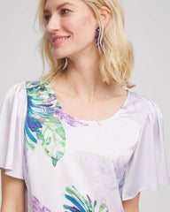 Chico's Clothing Flutter Sleeve Satin Top
