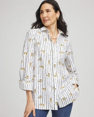 Chico's Clothing No Iron™ Leopard Graphic Shirt