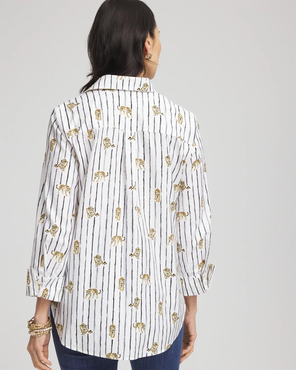 Chico's Clothing No Iron™ Leopard Graphic Shirt