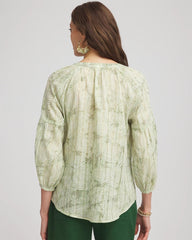 Chico's Clothing Lurex Stripe Cotton Blouse