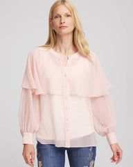 Chico's Clothing Georgette Cape Blouse