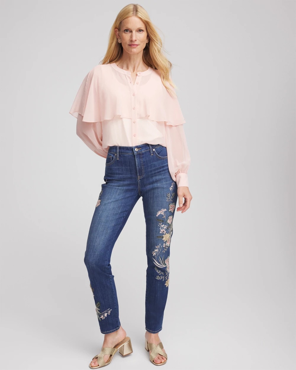 Chico's Clothing Georgette Cape Blouse