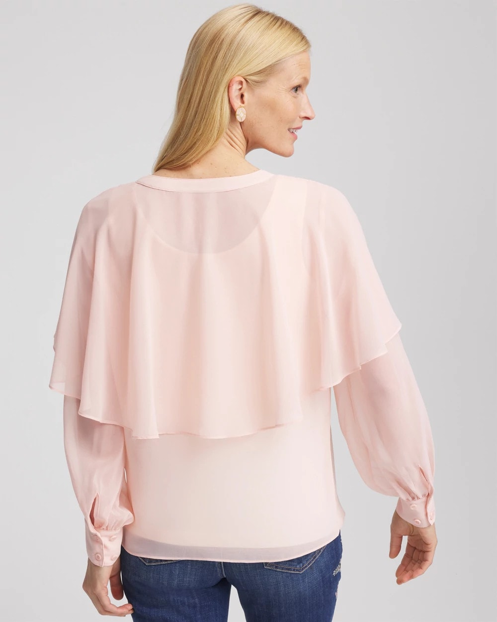 Chico's Clothing Georgette Cape Blouse