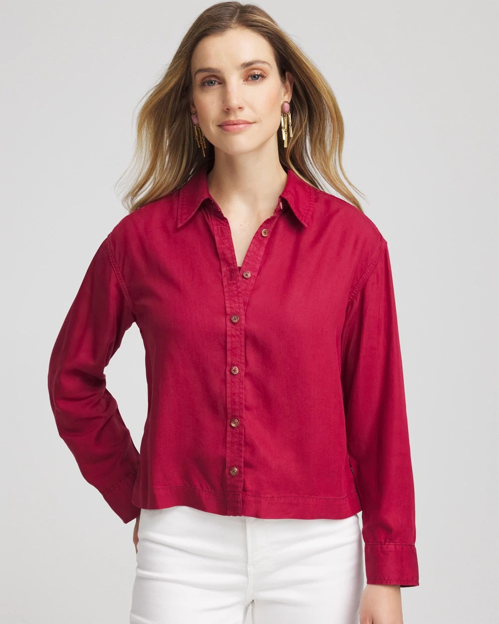 Chico's Clothing Tencel™ Classic Fit Shirt