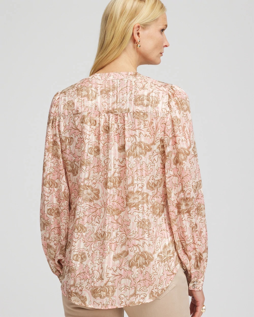 Chico's Clothing Revival Bloom Chiffon Blouse