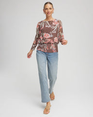 Chico's Clothing Textured Banded-Hem Top