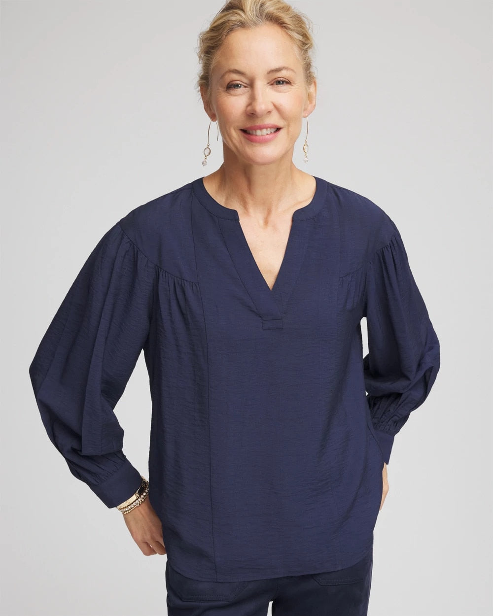 Chico's Clothing Woven Relaxed-Fit Shirt