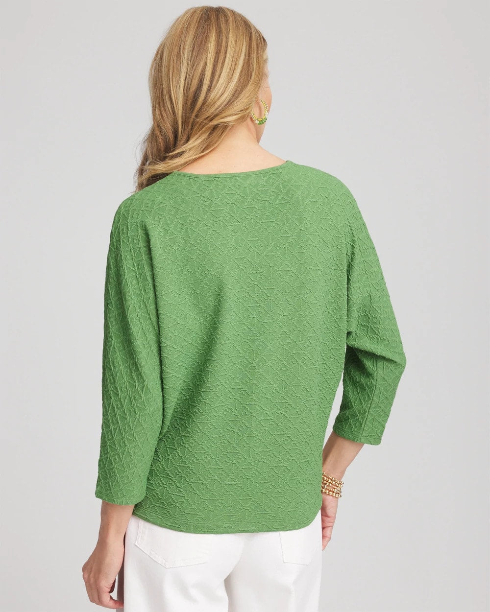 Chico's Clothing Textured Wedge Top